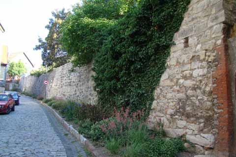 Stadtmauer an der Brunnenkunst Arnstadt