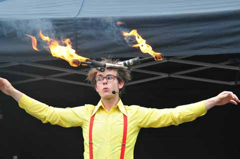 Kaosclown zum 17. Familienfrühlingsfest - Citadelle Erfurt - Petersberg