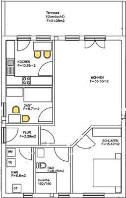 Ichtershausen, Im Rieth 14b - 80 m² Reihenendhaus