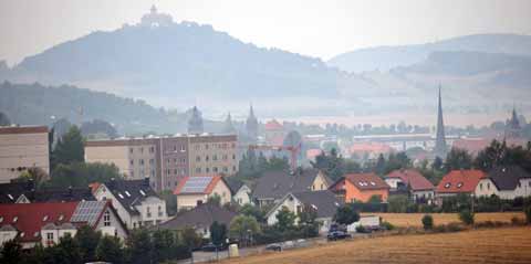 Aussicht auf Arnstadt und der Wachsenburg