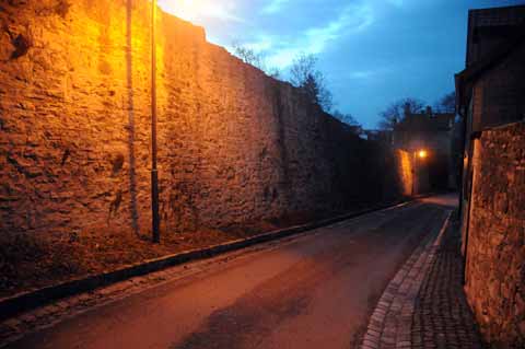 Stadtmauer an der Brunnenkunst Arnstadt