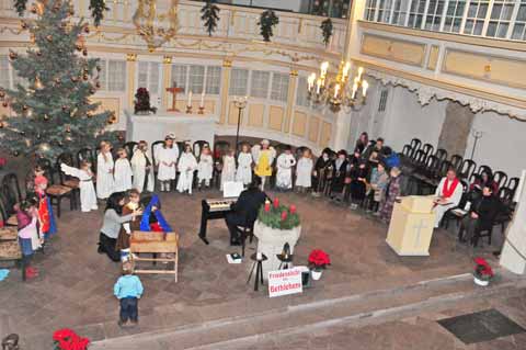 Krippenspiel Heiligabend Gottesdienst Bachkirche Arnstadt