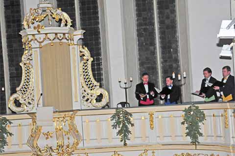 Weihnachtliche Musik mit "Fracksausen" - Bachkirche Arnstadt 2014