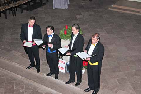 Weihnachtliche Musik mit "Fracksausen" - Bachkirche Arnstadt 2014