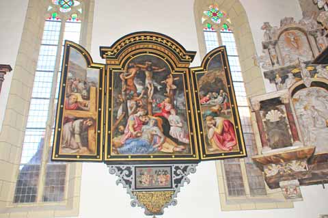 Altarretabel mit Epitaph für Günther dem Streitbaren in der Oberkirche Arnstadt