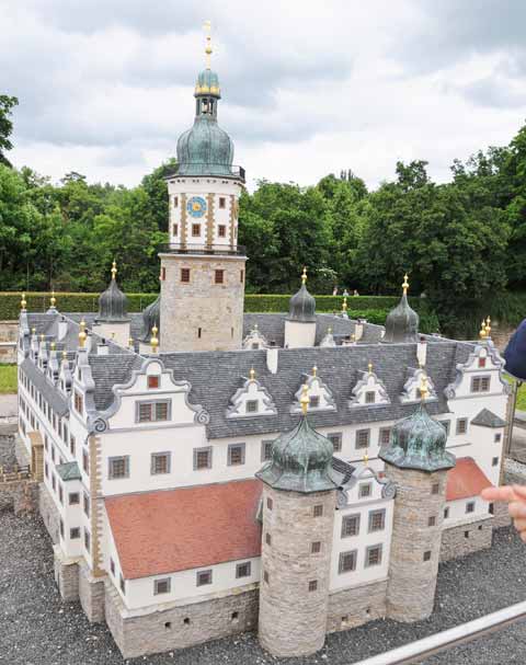 Wasserschloss Neideck in Arnstadt als Modell