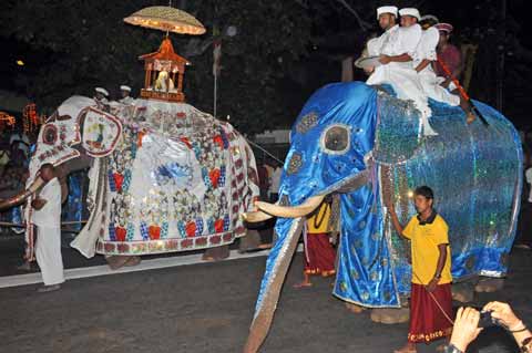 Prozession Navam Perahera Colombo Sri Lanka